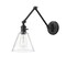 Z-Lite Gayson Wall Sconce, 1-Light, 7.75 In.W x 30.5 In.L x 7.75 In.H, Matte Black/Matte Black 348S-MB - alternate 3